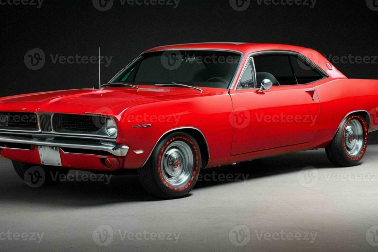 1966 Plymouth Barracuda car. AI Generative Pro Photo