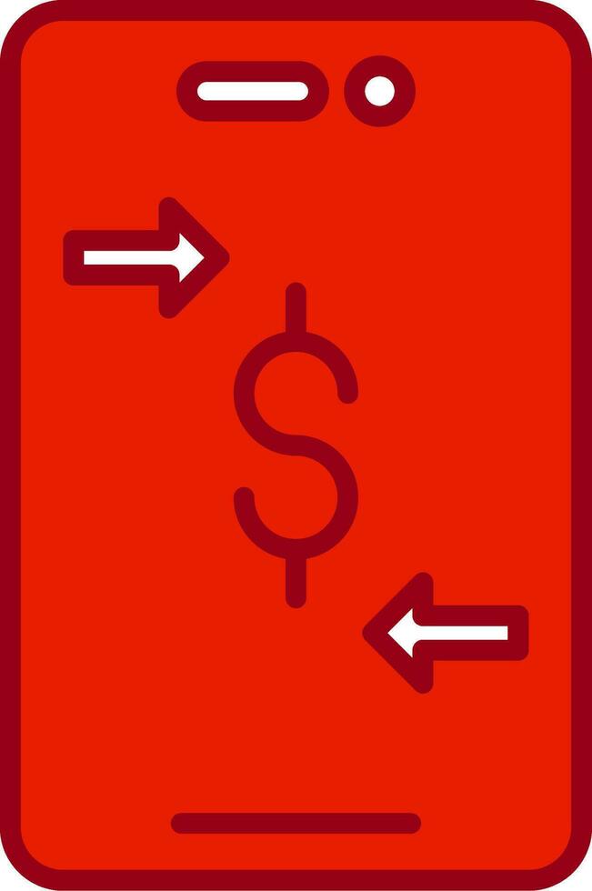 Online Money Transfer Vector Icon