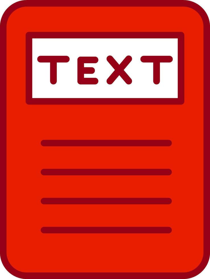 Text Vector Icon