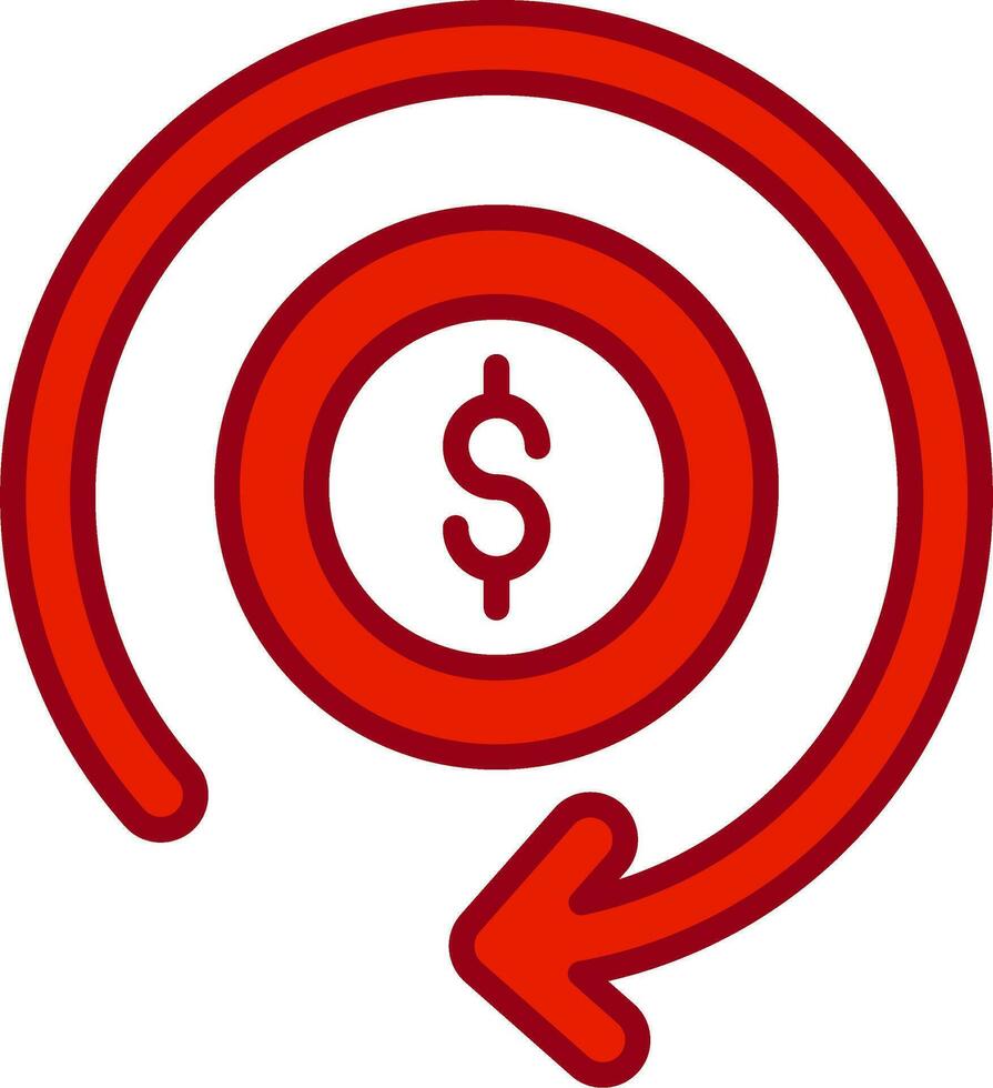 Money Refund Vector Icon