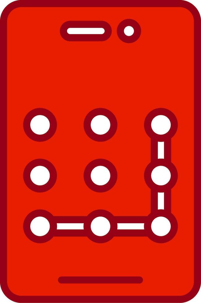 Pattern Lock Vector Icon