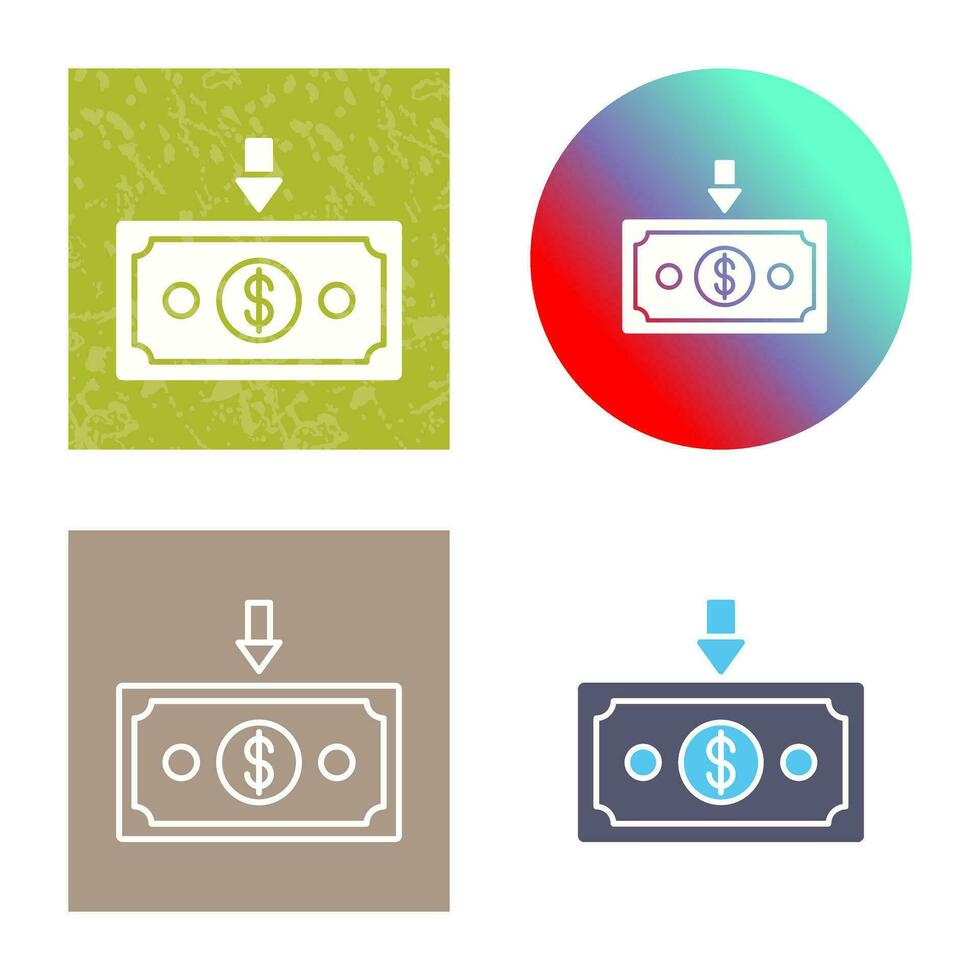 Money Down Vector Icon