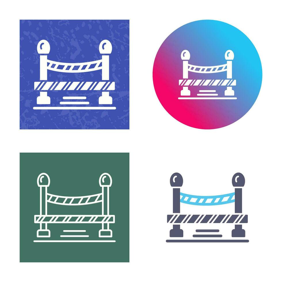 Do Not Cross Line Vector Icon