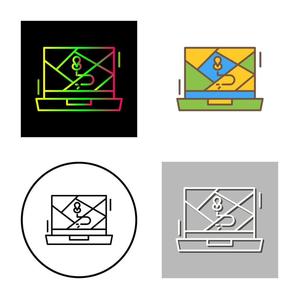 Google Map Vector Icon