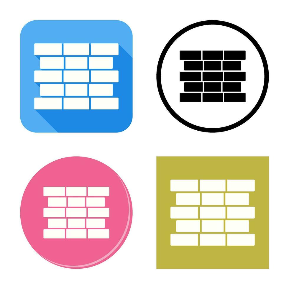 Unique Bricks Vector Icon