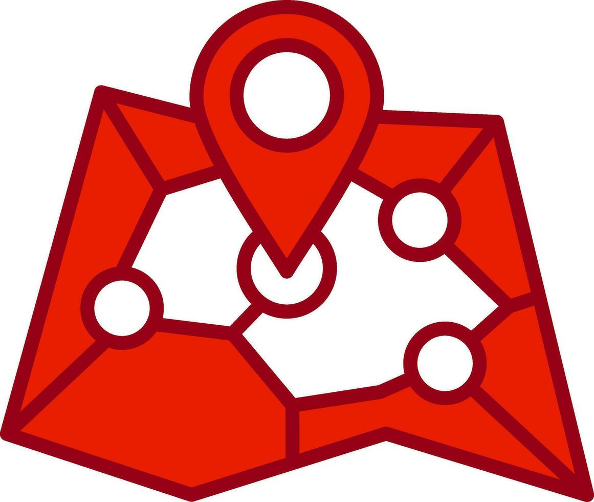 Railway Map Vector Icon