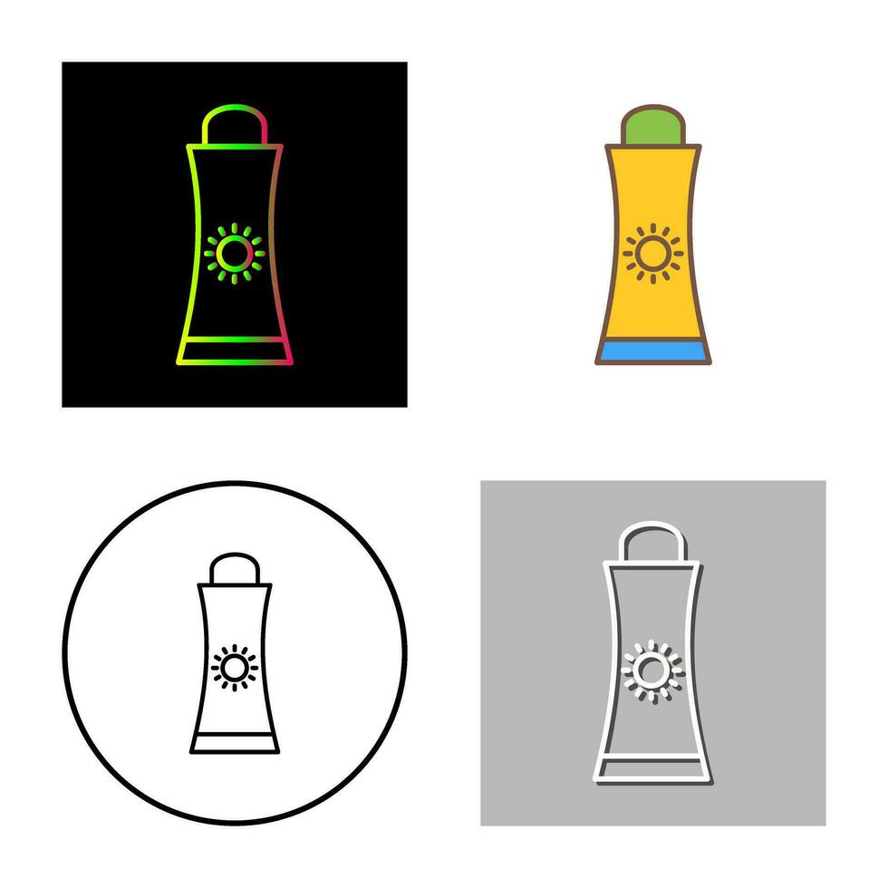 Sunblock Cream Vector Icon