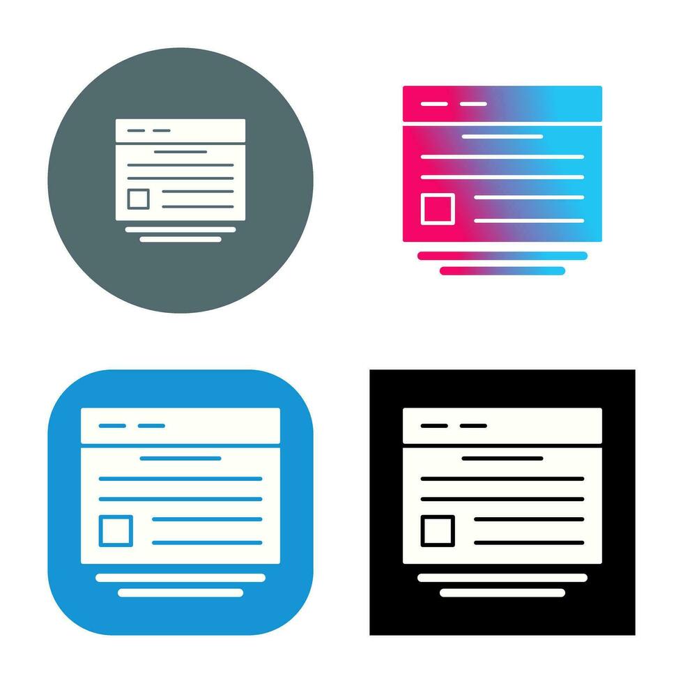 Website Vector Icon