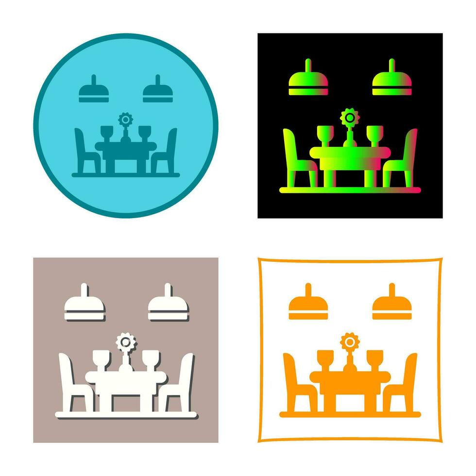 icono de vector de mesa