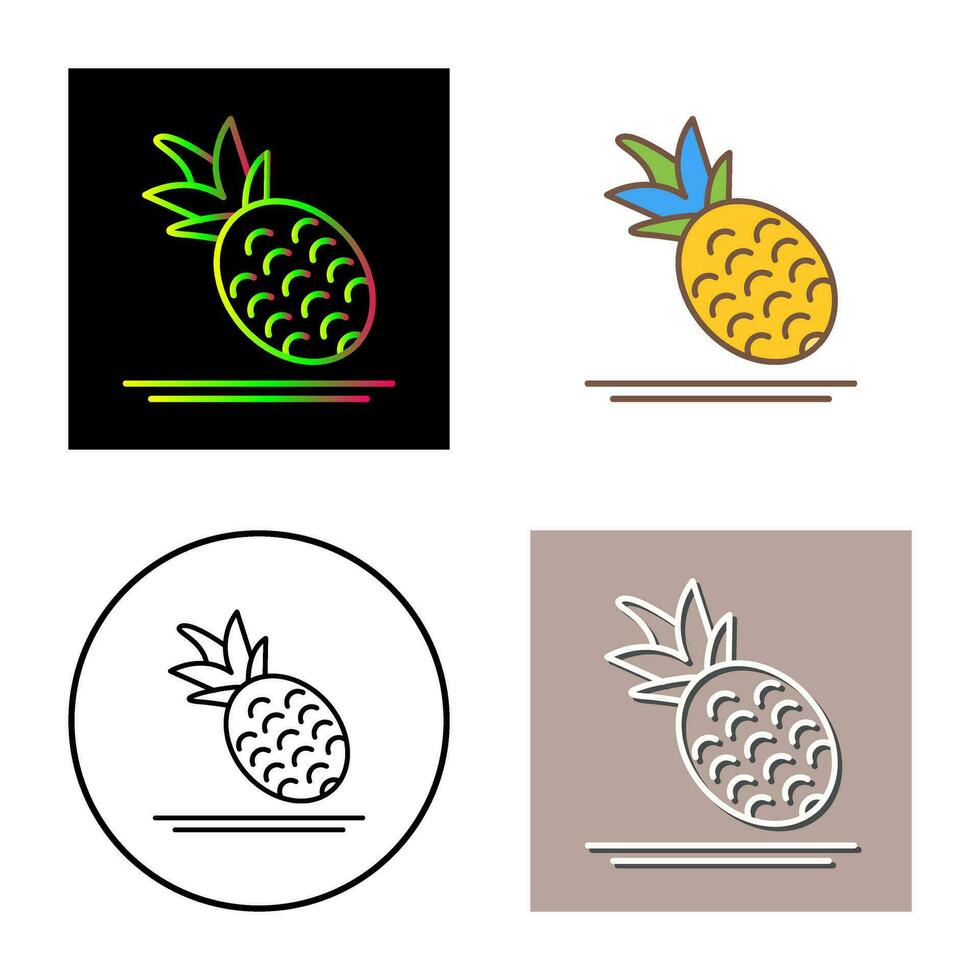 icono de vector de piña