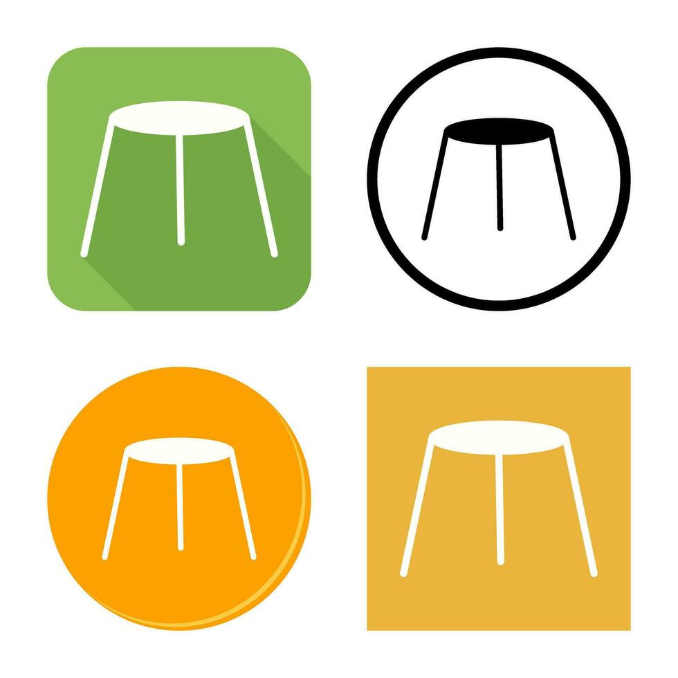 Unique Stool Vector Icon