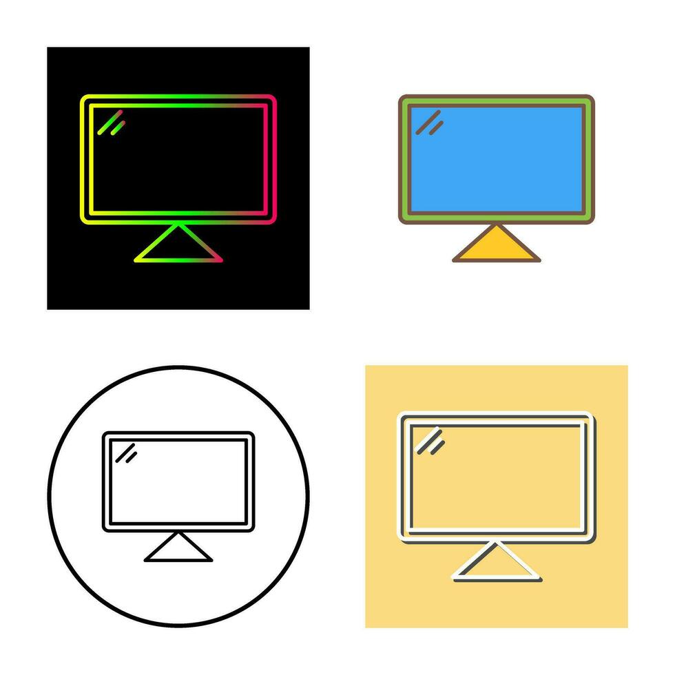 icono de vector de computadora