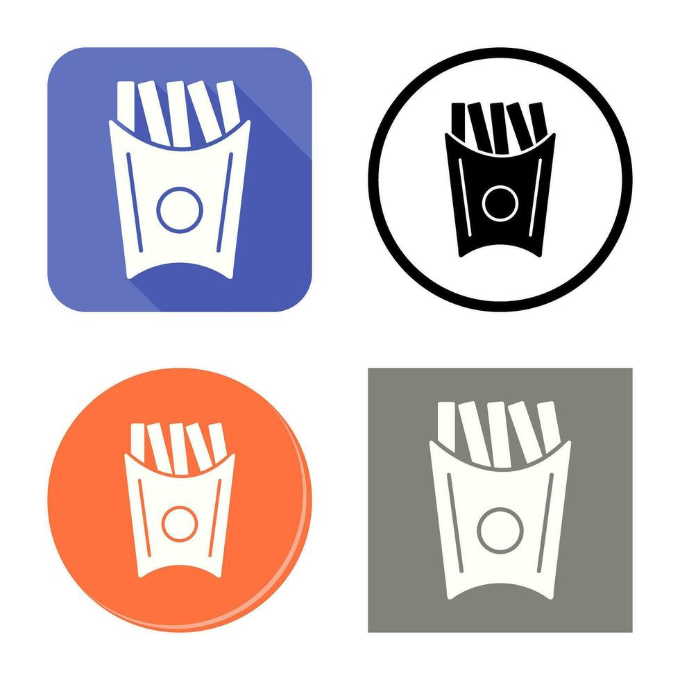 Unique French Fries Vector Icon