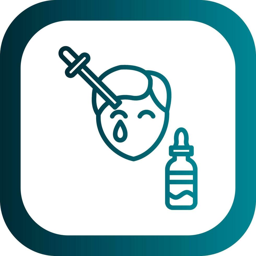 Face Oil Vector Icon Design