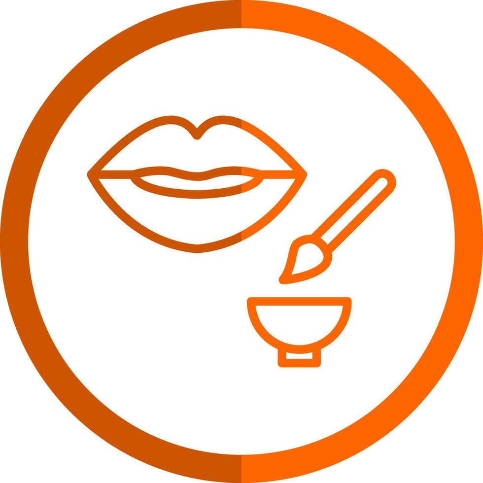 Lip Exfoliator Vector Icon Design