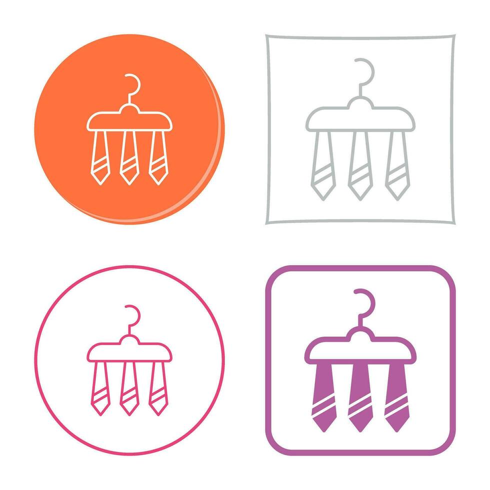 Three Ties Vector Icon