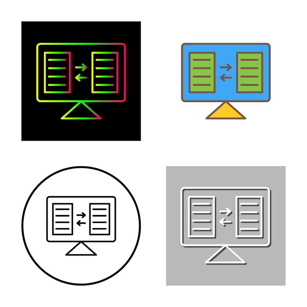 icono de vector de intercambio de archivos