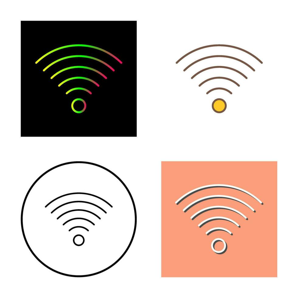 Signal on User Vector Icon