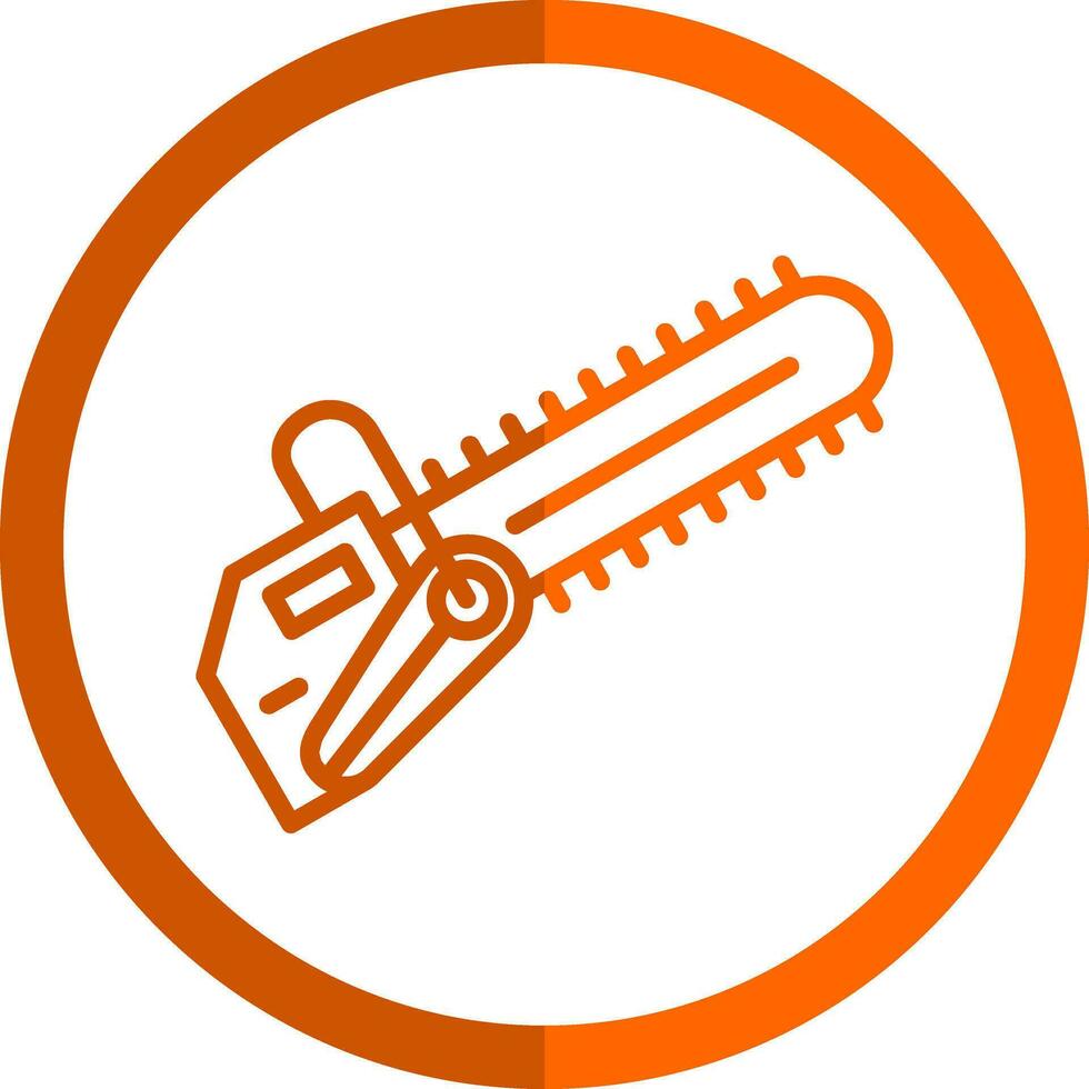 Chainsaw Vector Icon Design