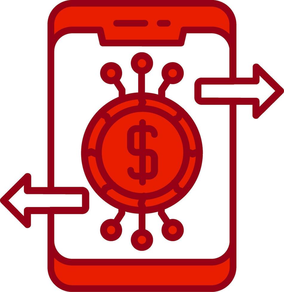 icono de vector de banca en línea