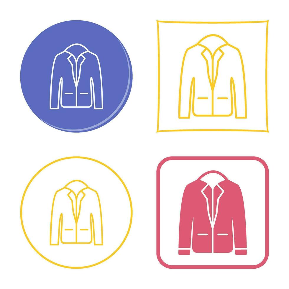 icono de vector de chaqueta elegante