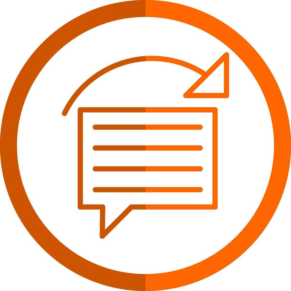 Reply Vector Icon Design