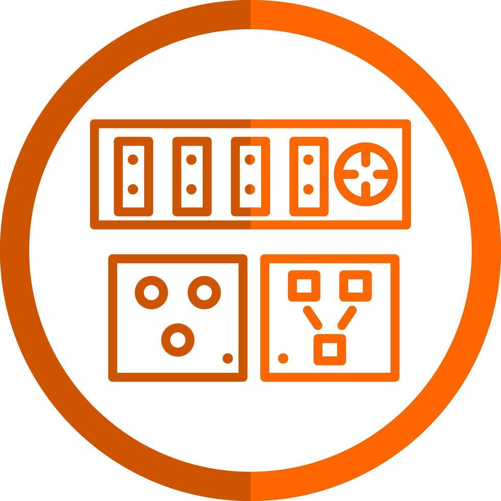 Electric outlet Vector Icon Design