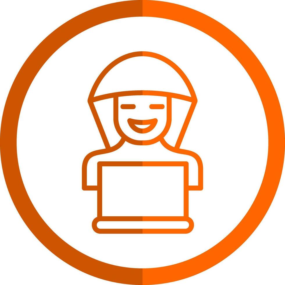 diseño de icono de vector de hacker