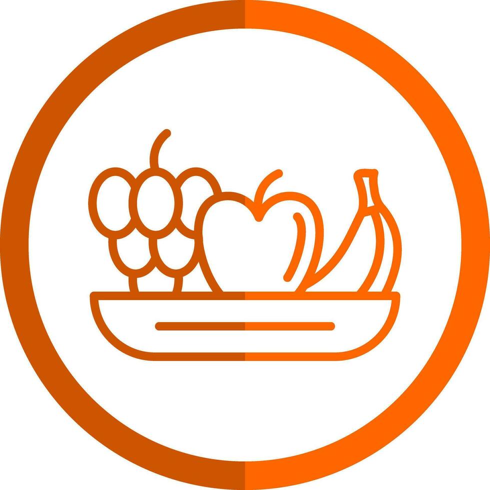 Fruta ensalada vector icono diseño