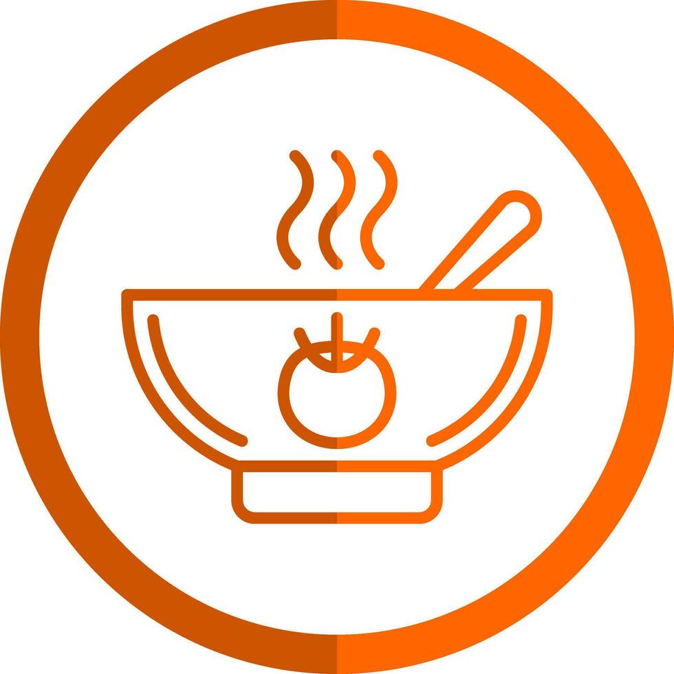 Tomato Soup Vector Icon Design