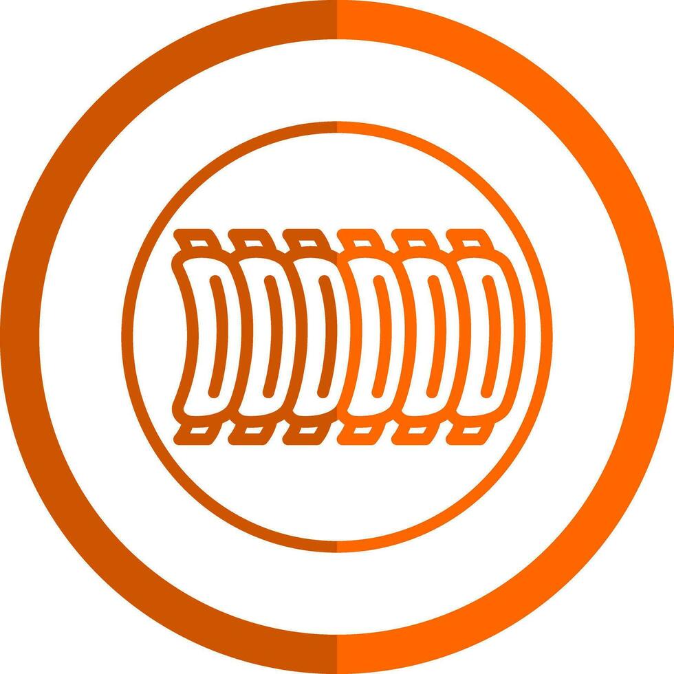 BBQ Ribs Vector Icon Design