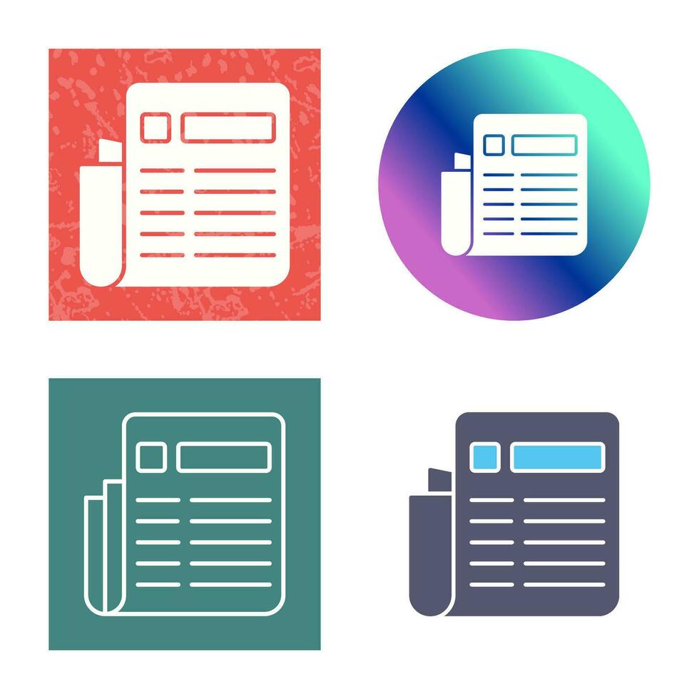 News Paper Vector Icon