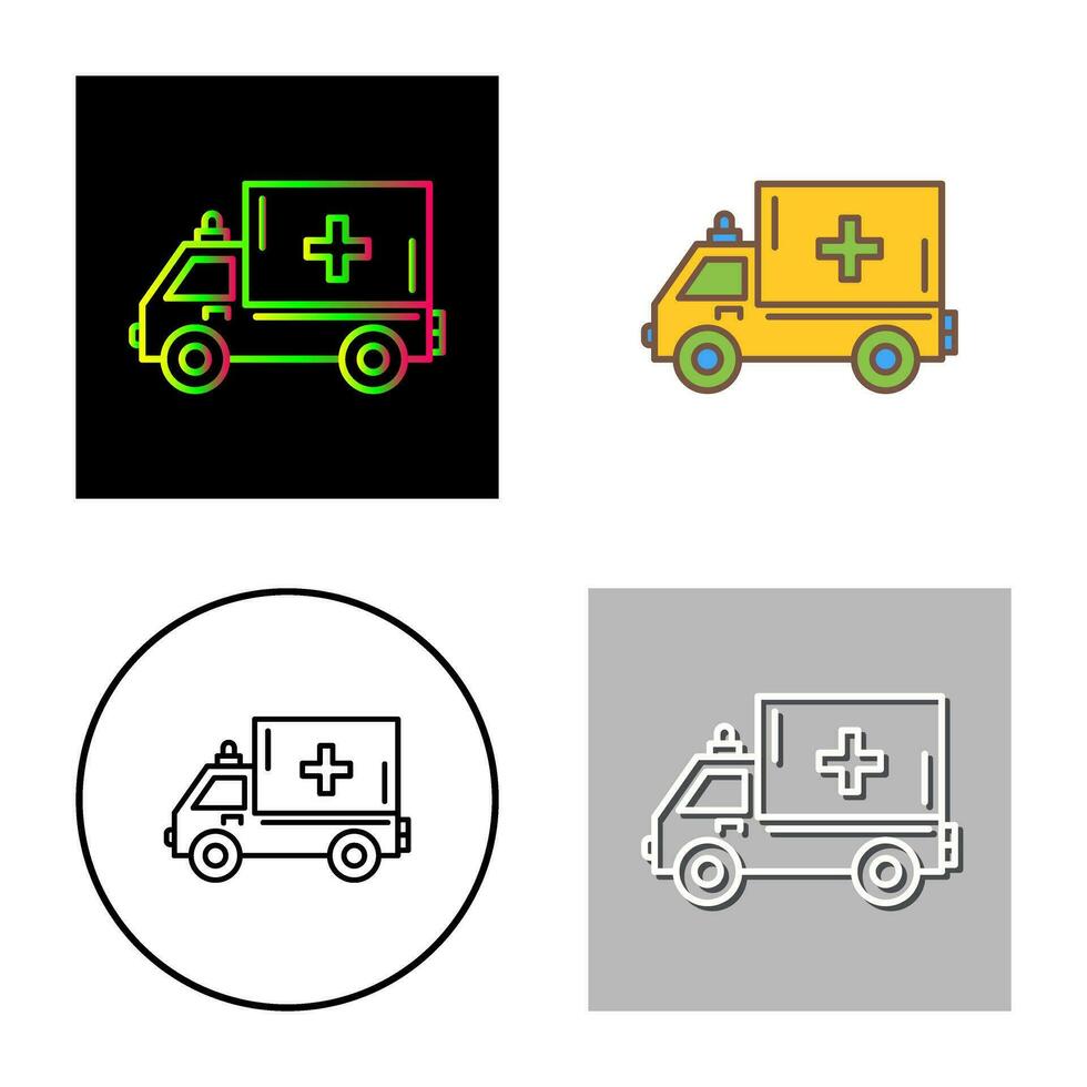 icono de vector de ambulancia