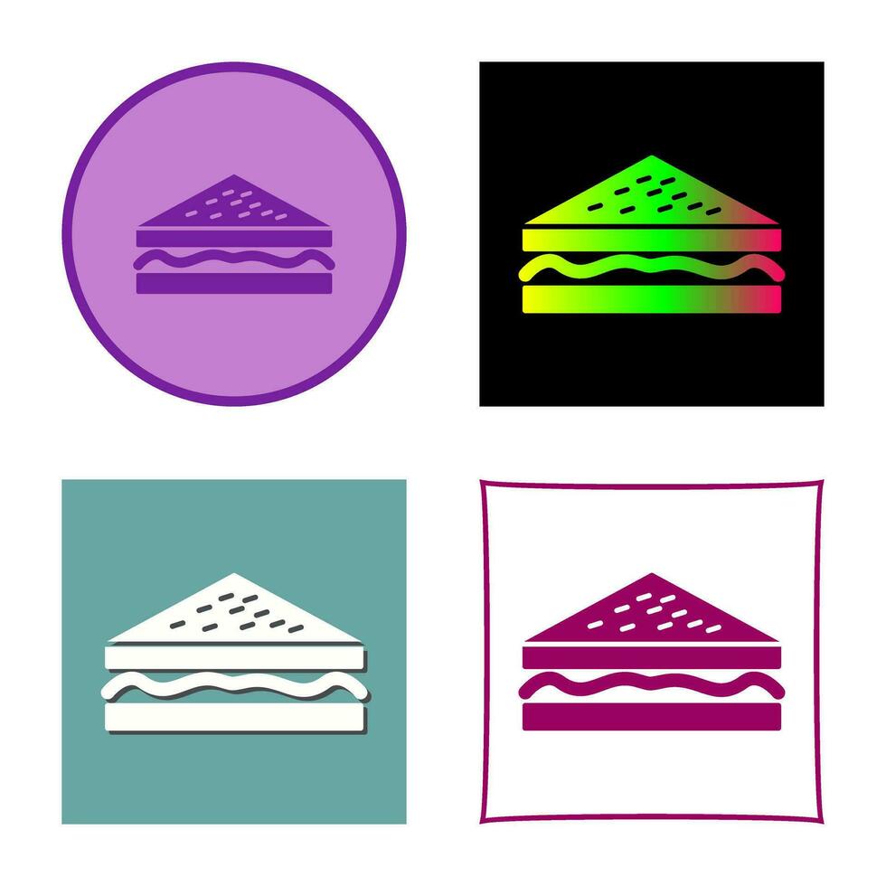Unique Sandwich Vector Icon