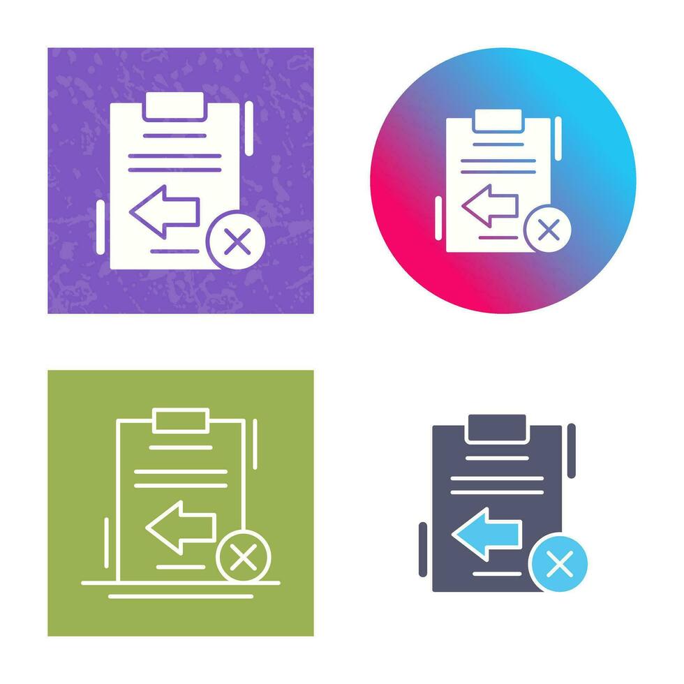 Return Failed Vector Icon