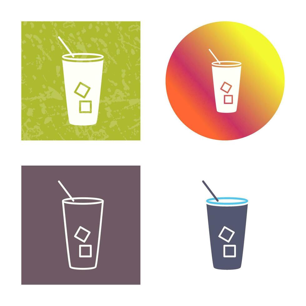 Iced Coffee Vector Icon