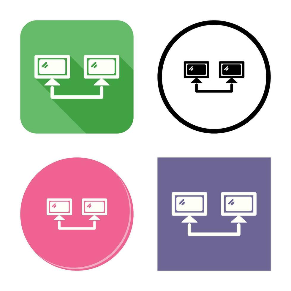 Connected Systems Vector Icon