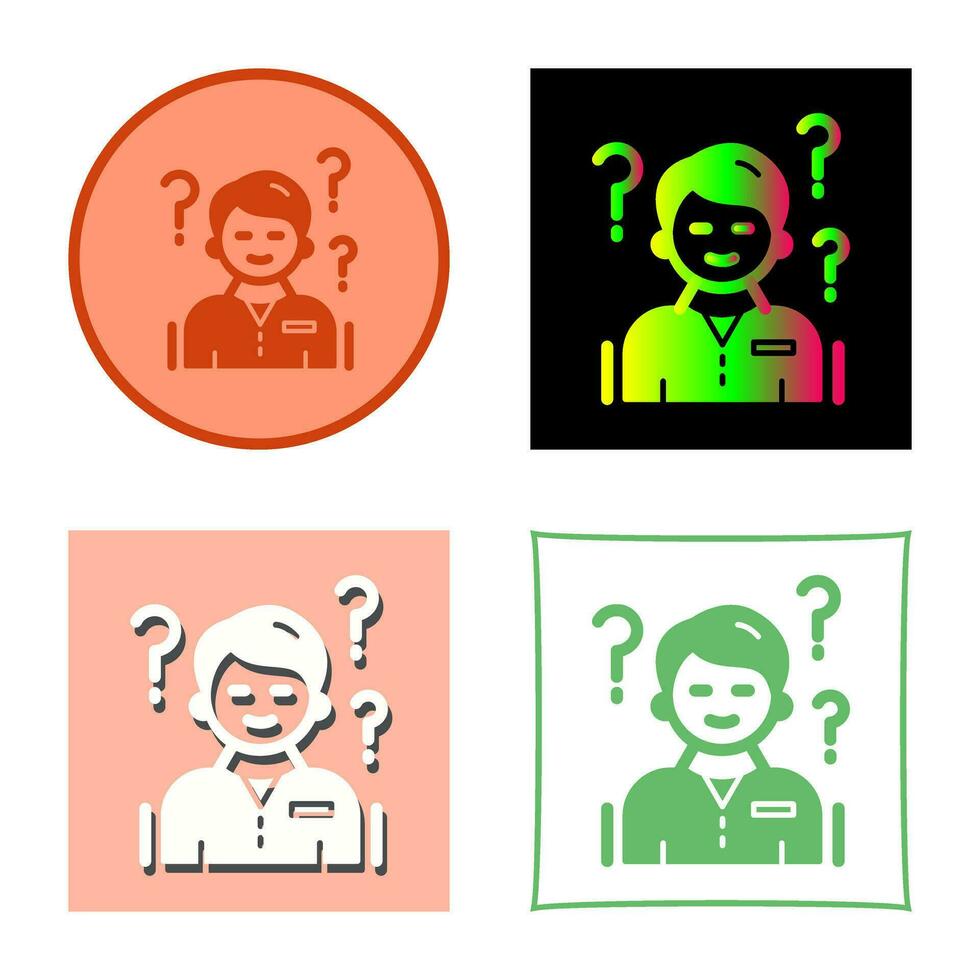 Confuse Vector Icon