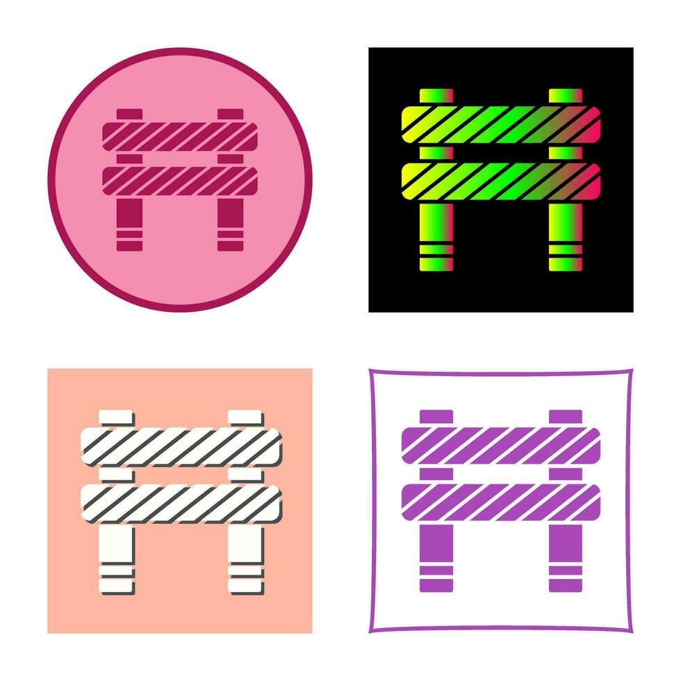 Unique Barrier Vector Icon