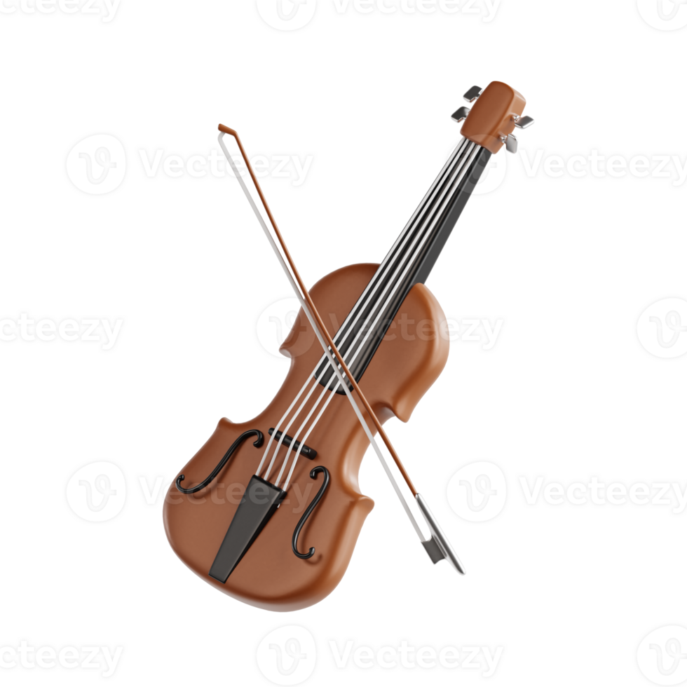 Violin 3d icon png