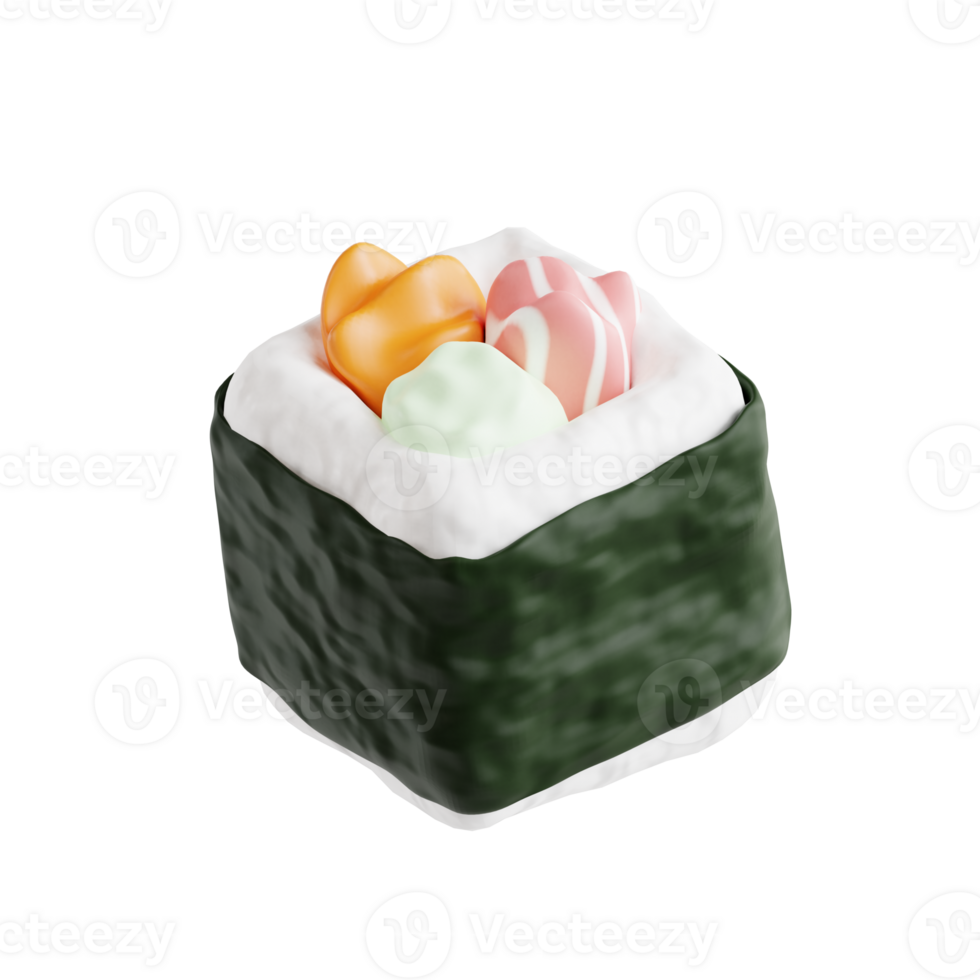 Sushi 3d icon png