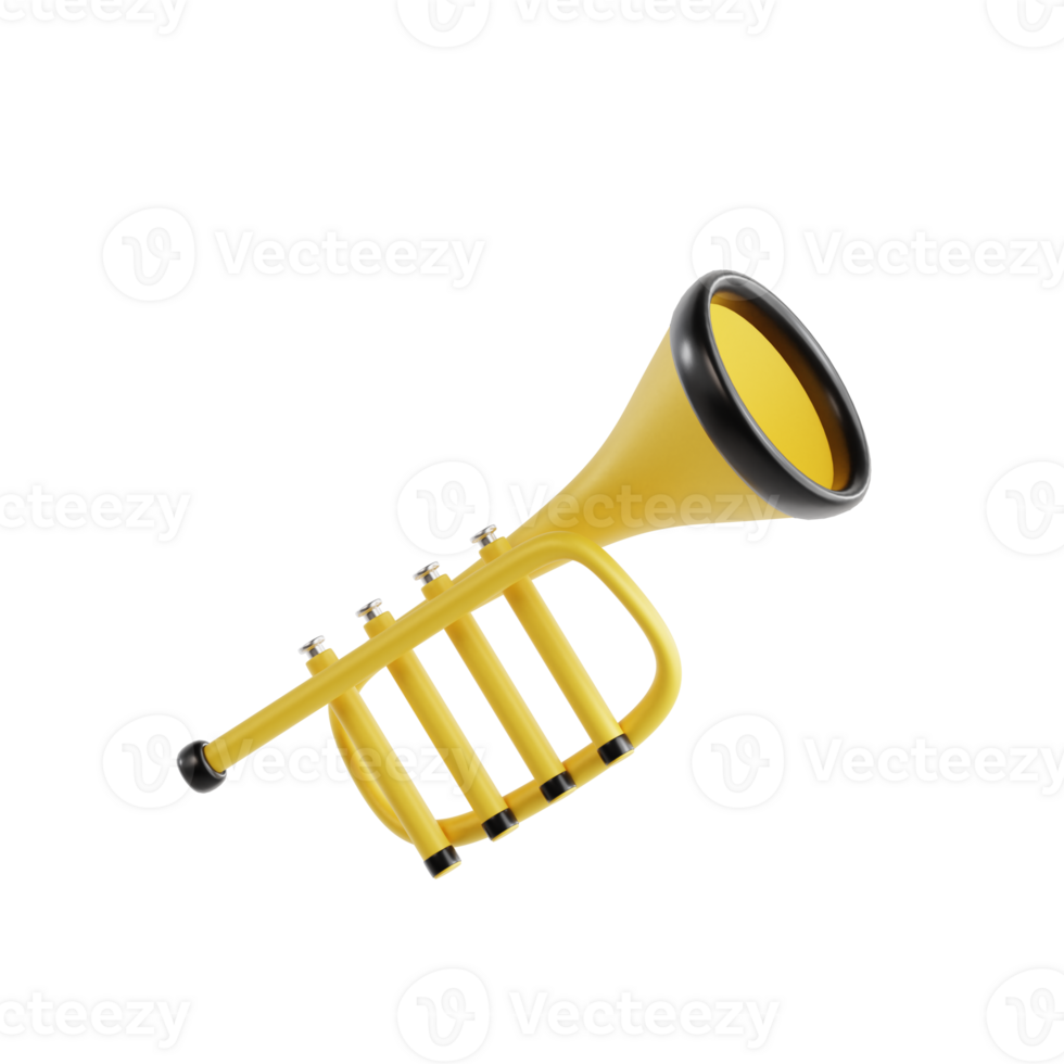 icône 3d trompette png
