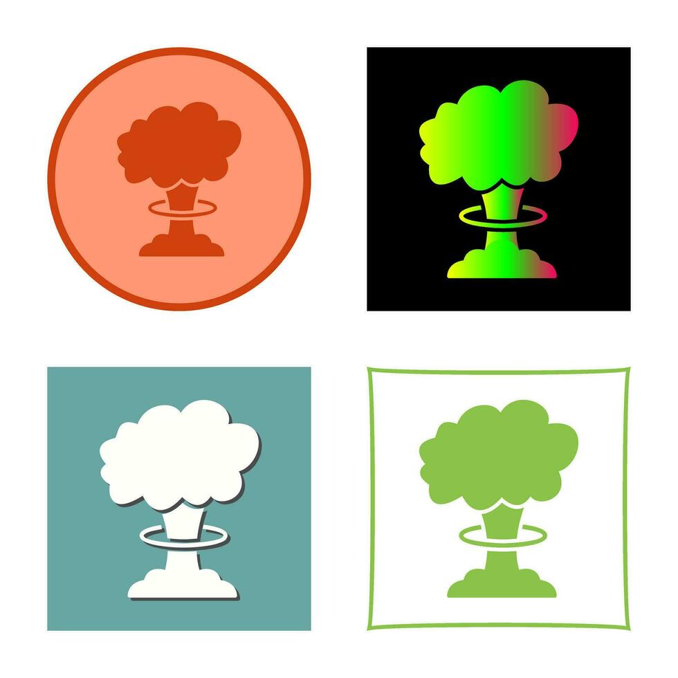 Unique Bomb Blast Vector Icon