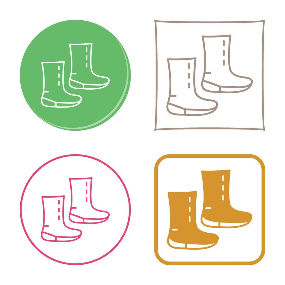 Unique Boots Vector Icon