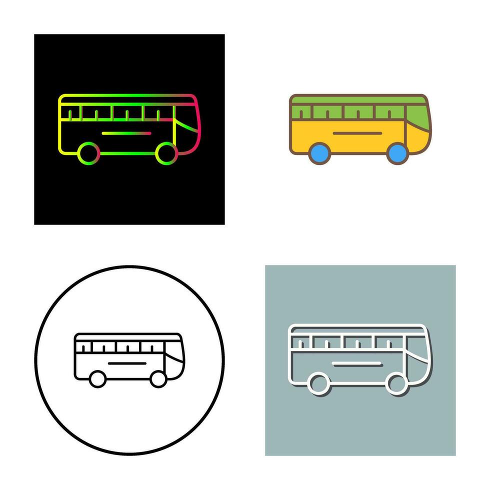 icono de vector de bus