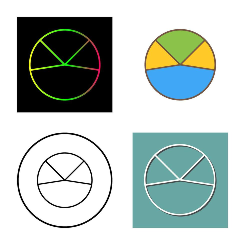 Pie Chart Analysis Vector Icon