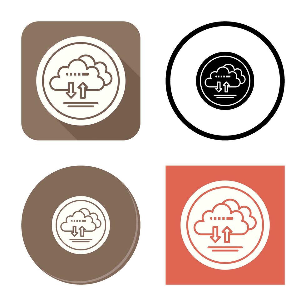 Cloud Data Vector Icon