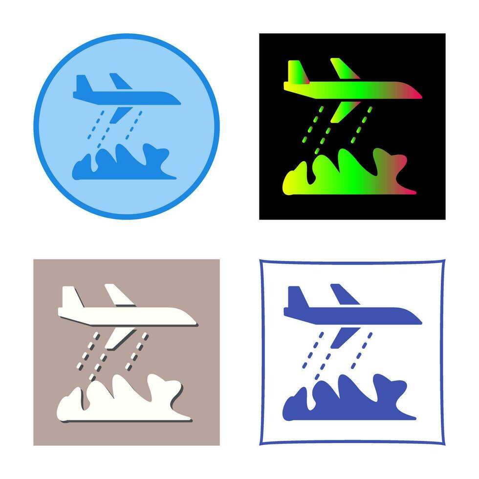 Unique Firefighter Plane Vector Icon