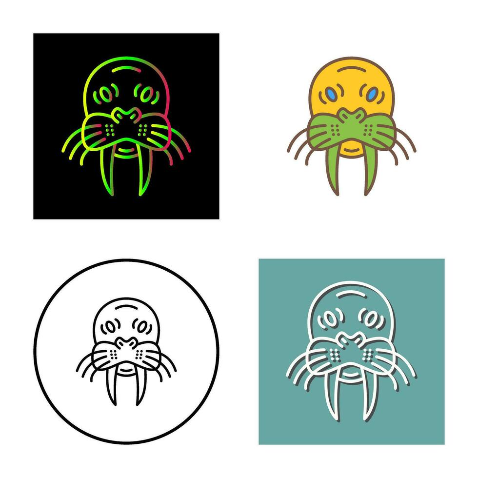 Walrus Vector Icon