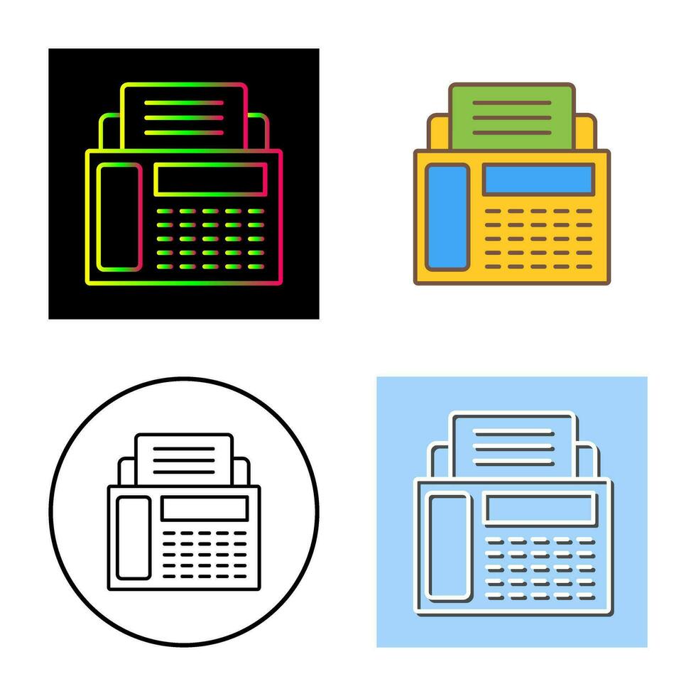 Fax Machine Vector Icon